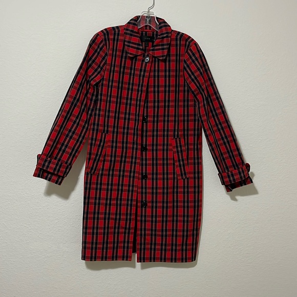 J. Crew Jackets & Blazers - J Crew plaid trench coat